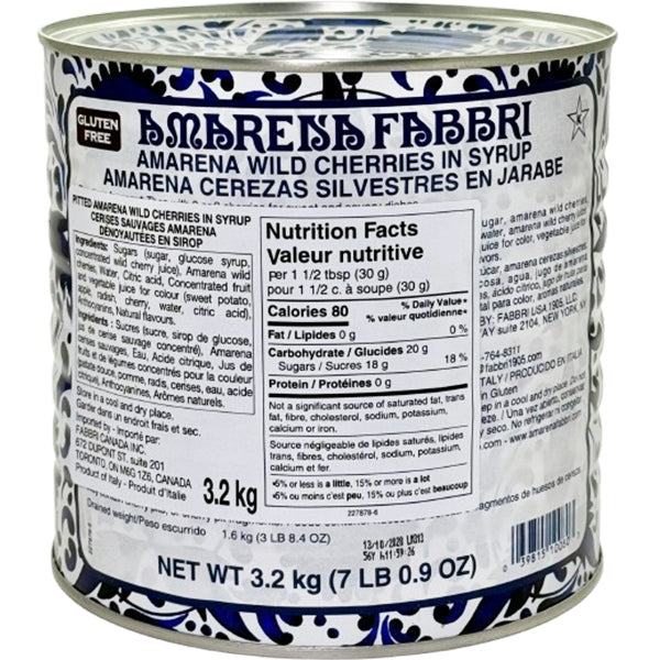Fabbri Amarena Cherries Catering Tin — 3.2 kg