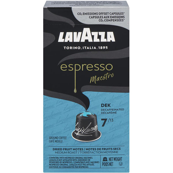 Lavazza Espresso Decaf Coffee Pods — Case of 10 x 10 x 55 g