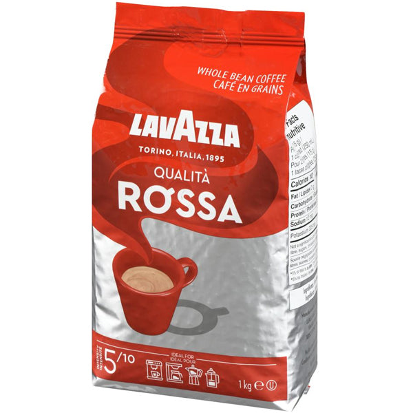 Lavazza Qualita Rossa Coffee Beans — Case of 6 x 1 kg