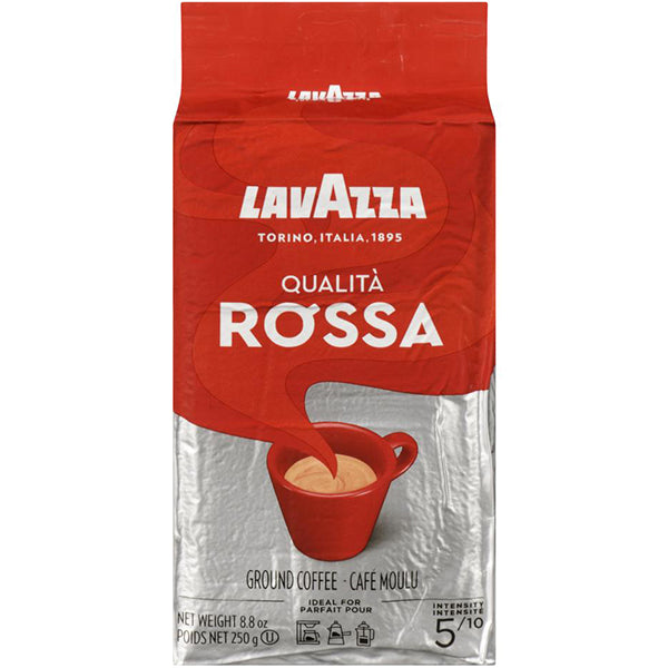 Lavazza Qualita Rossa Ground Espresso — Case of 20 x 250 g