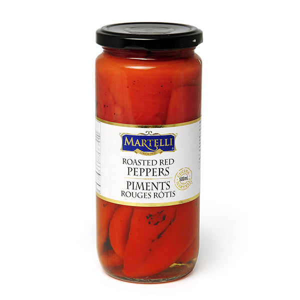Martelli Roasted Red Peppers — Bundle 6 x 500 ml