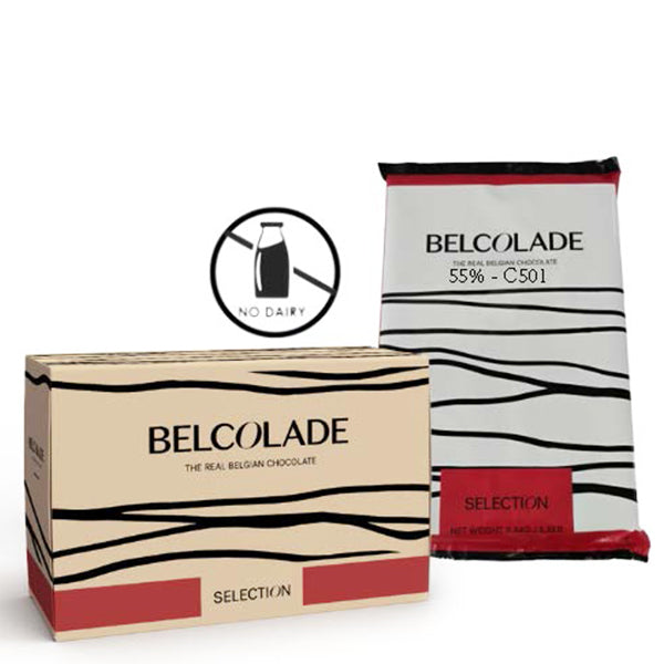 Belcolade 56% Dark Chocolate Block — 2.5 kg
