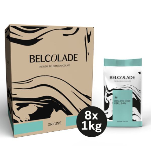 Belcolade Peru 64.5% Milk Chocolate Drops — 1 kg