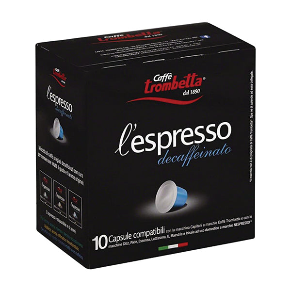 Caffe Trombetta Espresso Decaffeinato Capsules — 10 pk