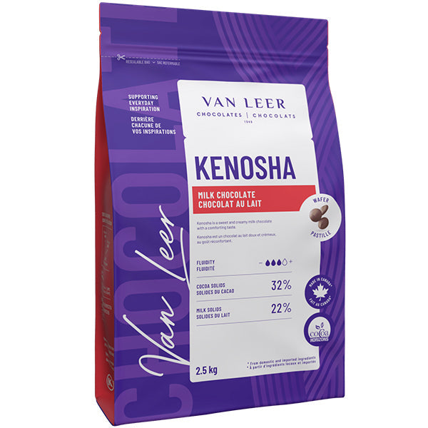 Van Leer Kenosha Milk Chocolate Wafers — 2.5 kg