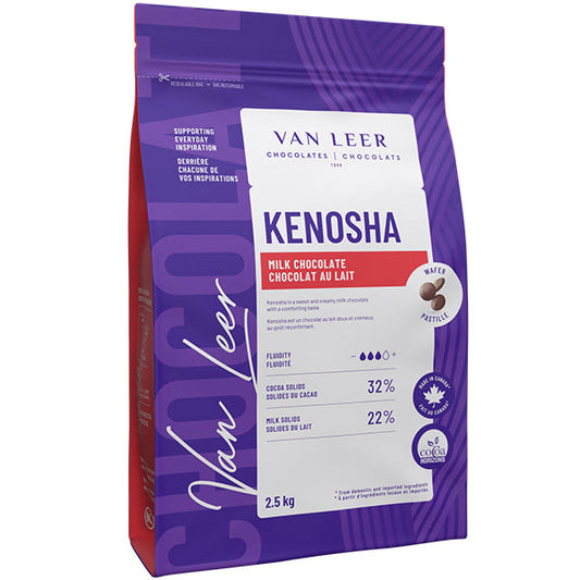 Van Leer Kenosha Milk Chocolate Wafers — 2.5 kg