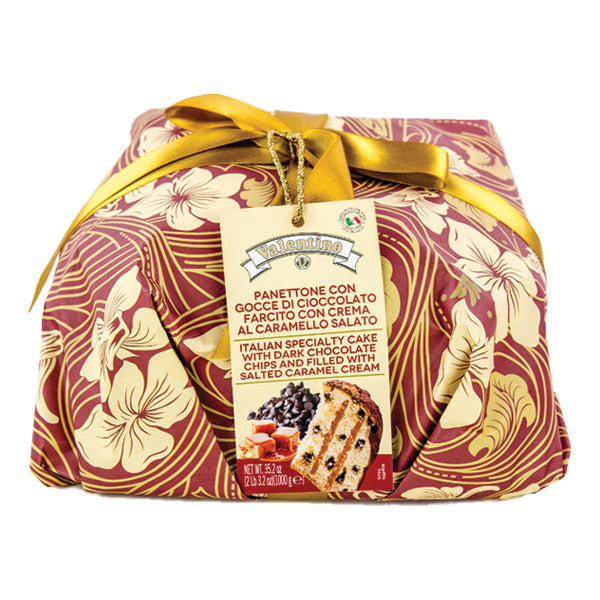 Valentino Panettone with Chocolate & Salted Caramel — 1 kg