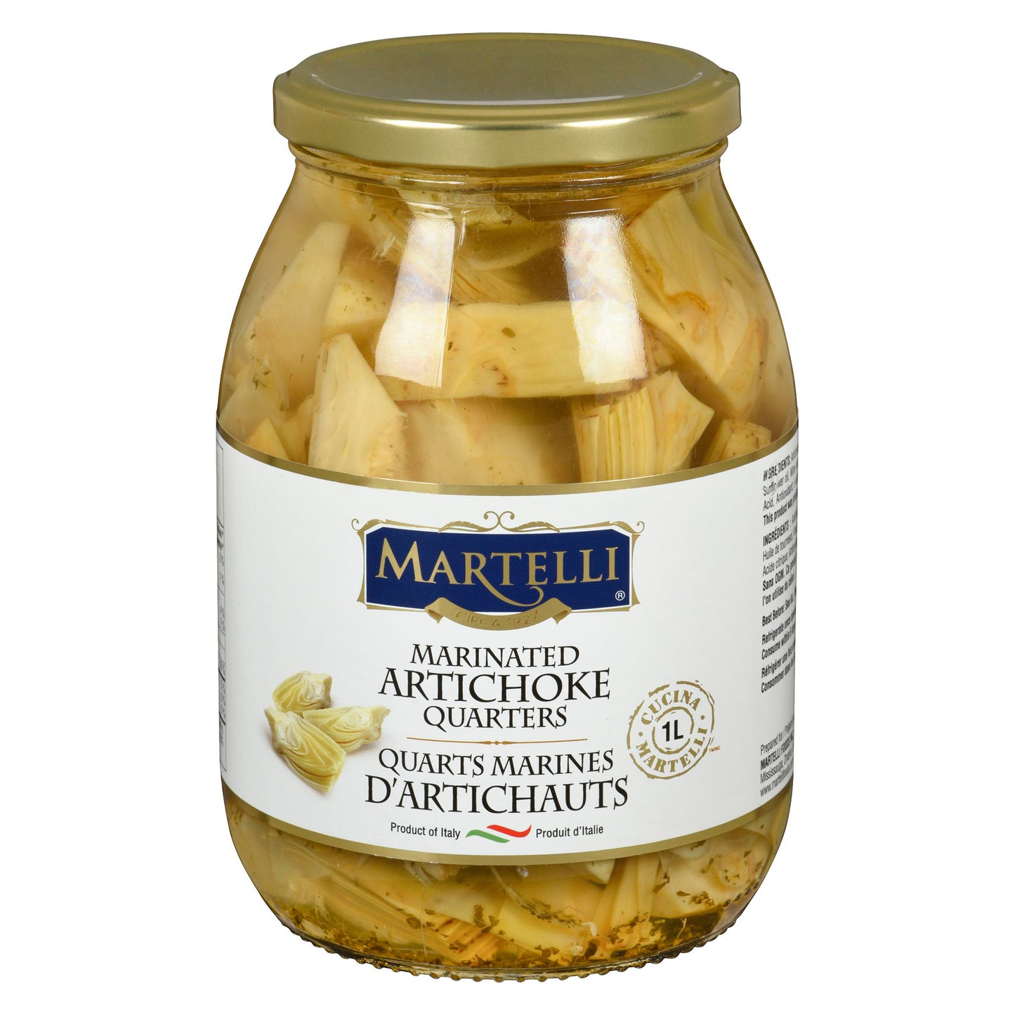 Martelli Marinated Artichoke Quarters — Bundle 3 x 1 L