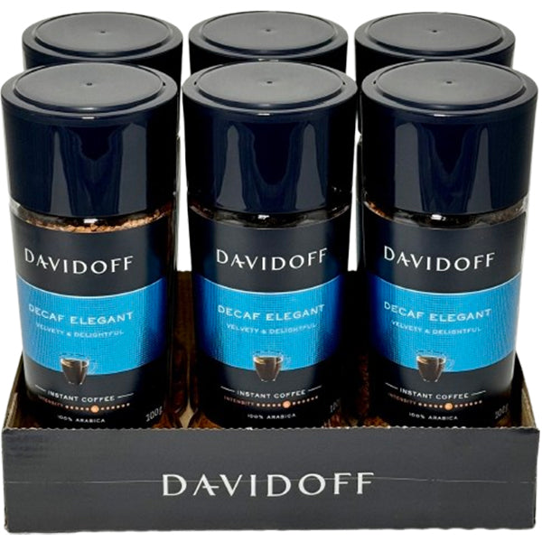 Davidoff Decaf Elegant Instant Coffee — Case of 6 x 100 g