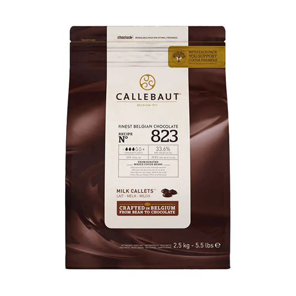Callebaut Milk Chocolate Callets 823 2.5kg