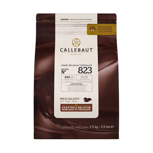 Callebaut Milk Chocolate Callets 823 2.5kg