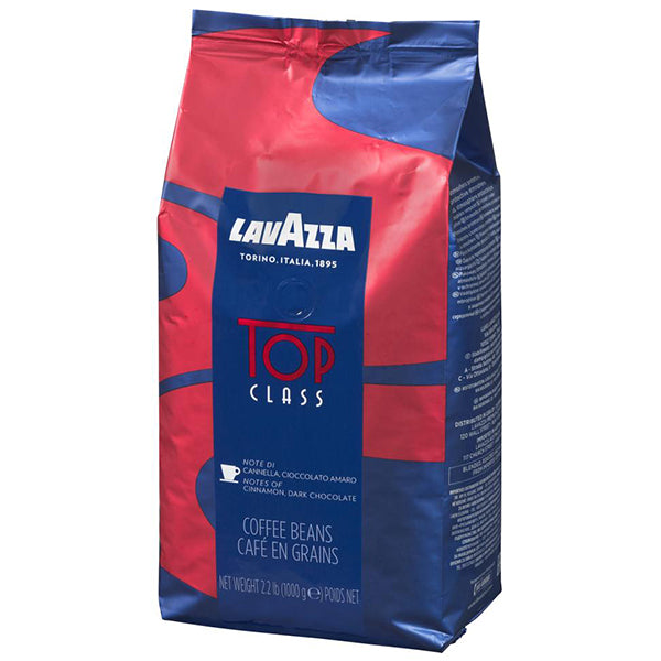 Lavazza Top Class Espresso Coffee Beans — Case of 6 x 1 kg