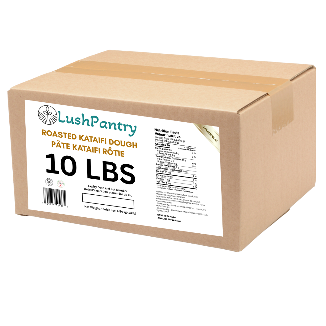 Lushpantry Kataifi Dough 10 Lbs - Lightly Roasted