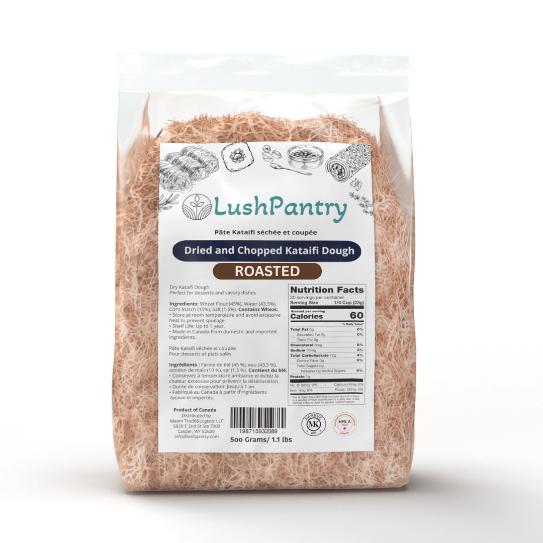 Lushpantry Kataifi Dough | 1.1 lbs- 500 grams- Roasted