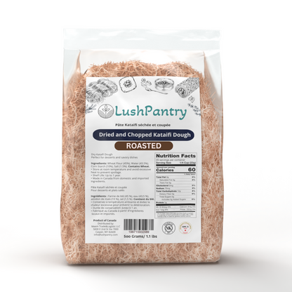 Lushpantry Kataifi Dough | 1.1 lbs- 500 grams- Roasted