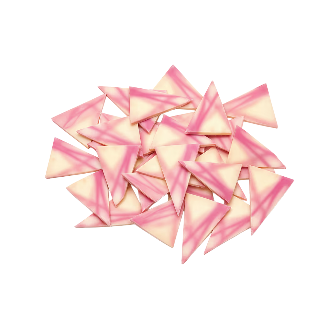 Barlo Patterned Chocolate Triangles — 1 kg (435 pcs)